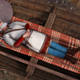 Artist’s conception of the male Viking boat grave burial.